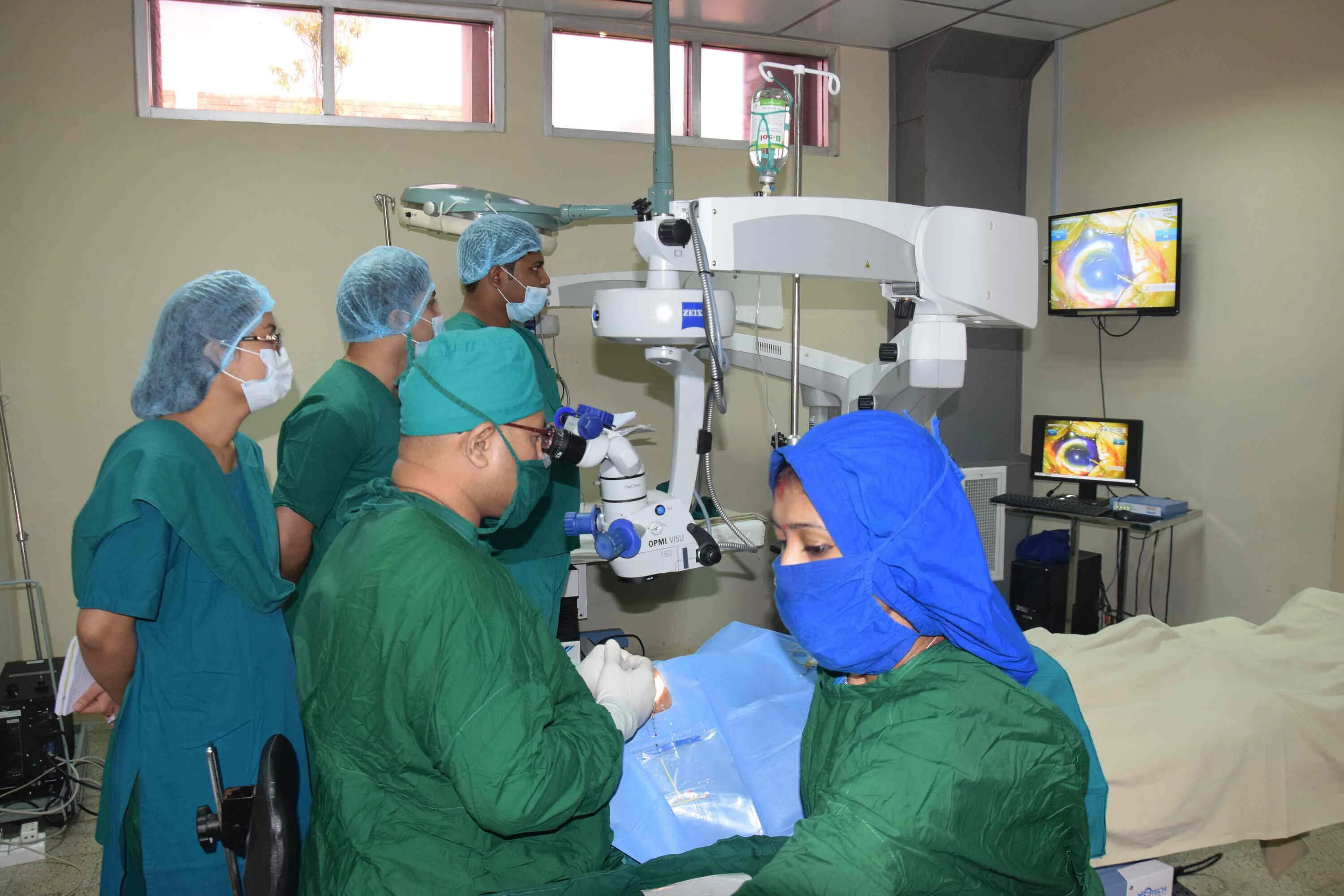 Modern cataract surgery center with advanced equipment