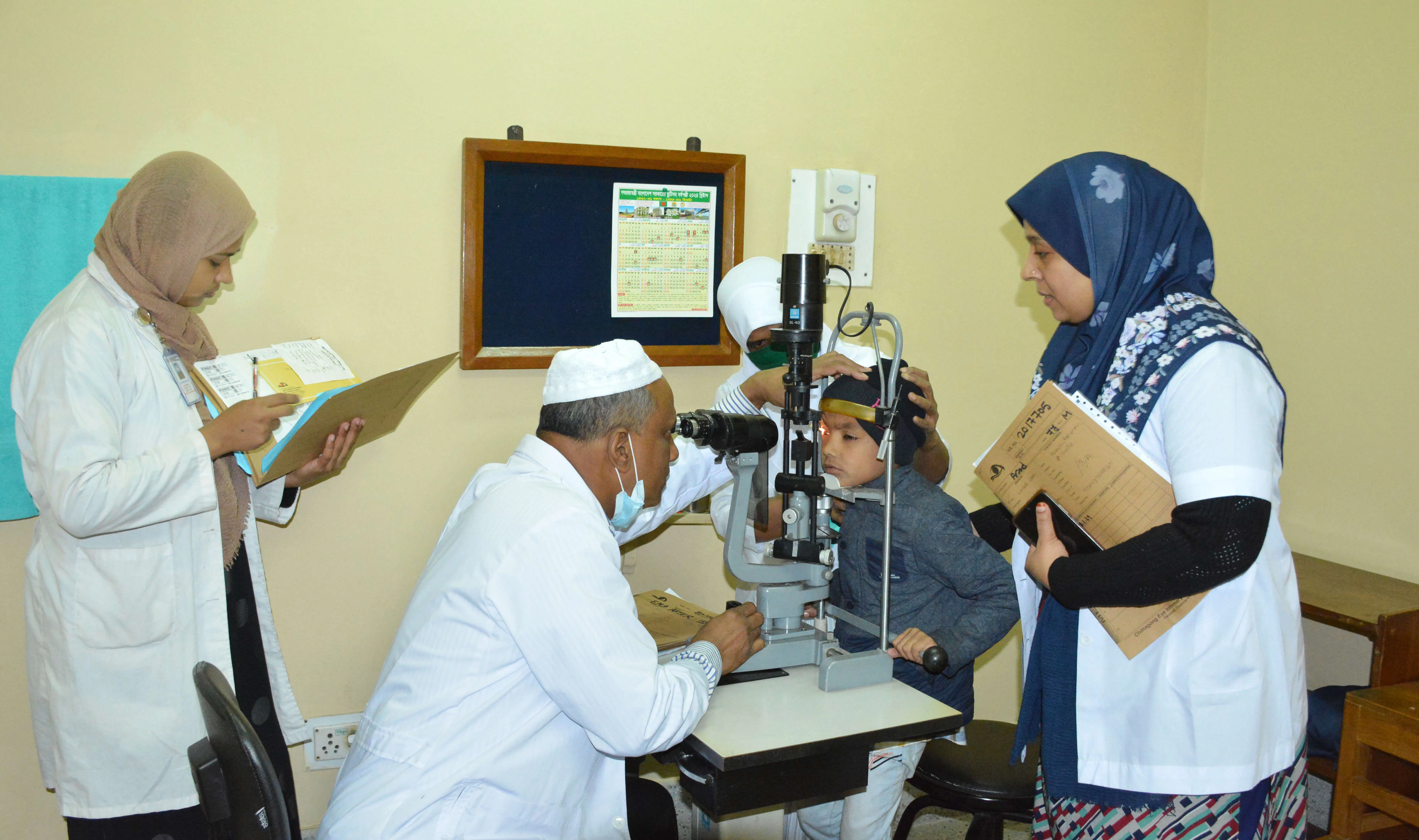 Pediatric cataract affecting child's vision